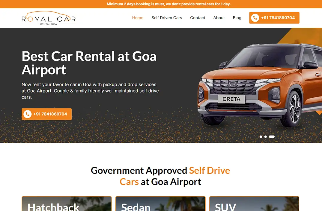 Royal Car Rental Goa
